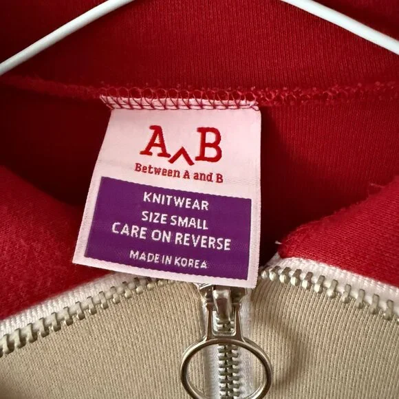 Red Quarter Zip - Picture 4 of 5